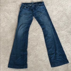 7 for all man kind wide leg jeans
